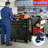 34.3"H Heavy-Duty Rolling Tool Cabinet with Lockable Doors & 3 Drawers, All-Steel Mobile Garage Storage and Workbench