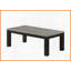 Ensemble de 3 tables basses de salon contemporaines noires et grises - plateau en bois, facile à assembler