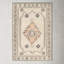 Moore Southwestern Hand Tufted Wool Peach/Dusty Pink/Ivory/Light Gray Area Rug-921180938
