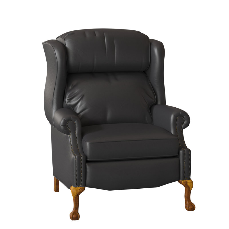 Maxwell Recliner, Outsider Raven Genuine Leather, New Classiques, Power