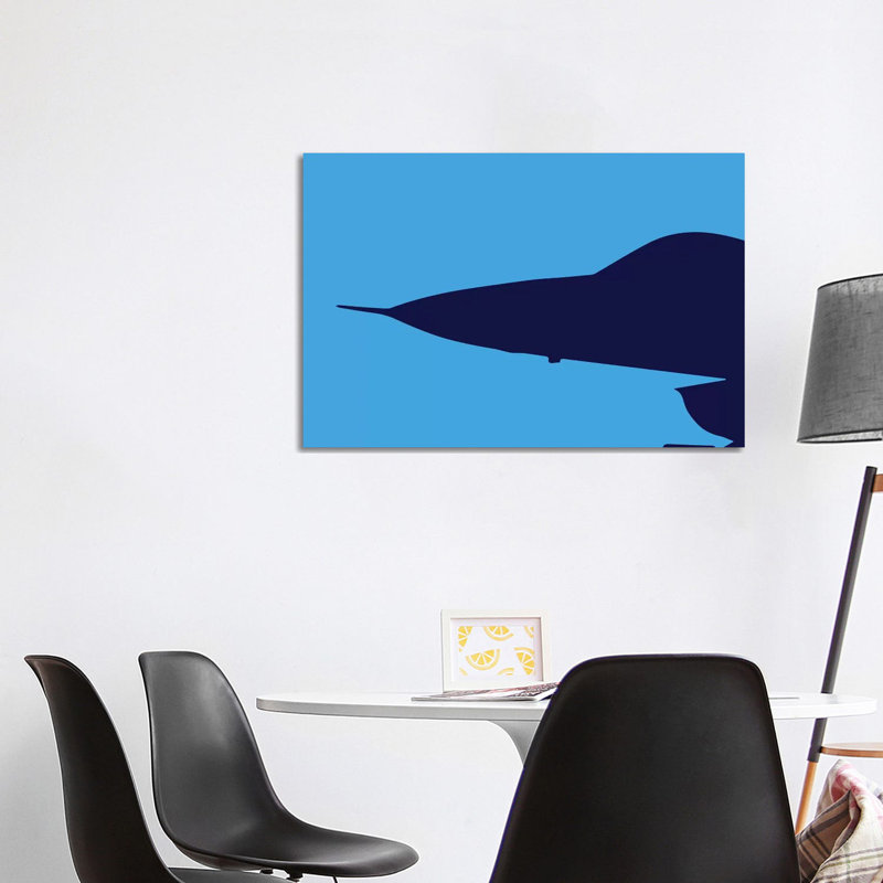 F-16 Nose 1 Piece Wrapped Canvas Wall Art, 66.04cm H x 101.6cm W x 1.91cm D