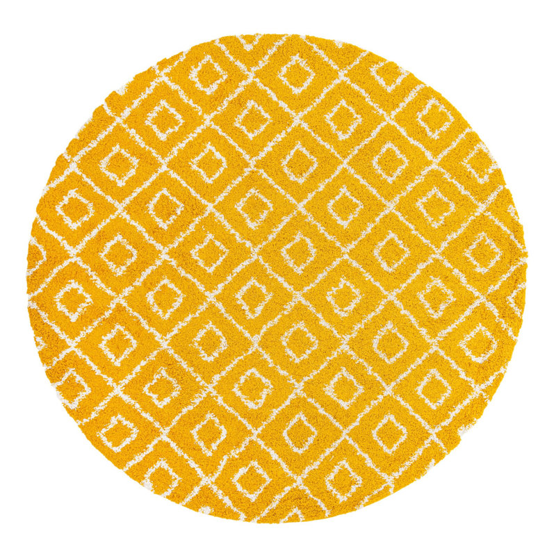 Atasia Geometric Indoor Rug, Round 10'