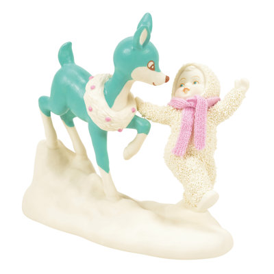 Figurine rétro Snowbabies This Way to Santa