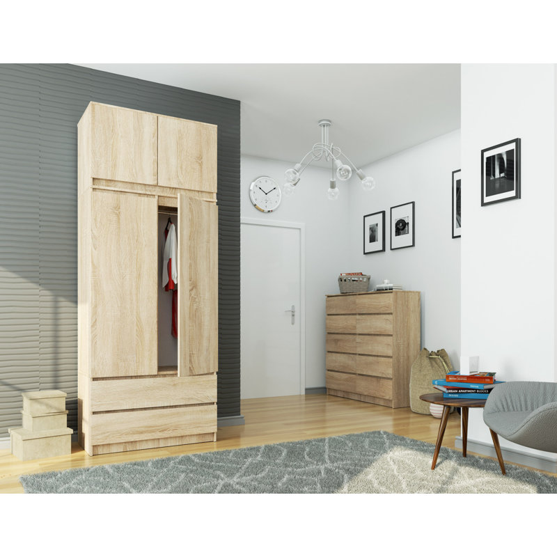 Alexiyana 2 - Door Rectangle Accent Cabinet, Sonoma Oak