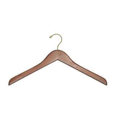 NAHANCO 40617 16Retro Series Wooden Top Hangers, Low Gloss Beech