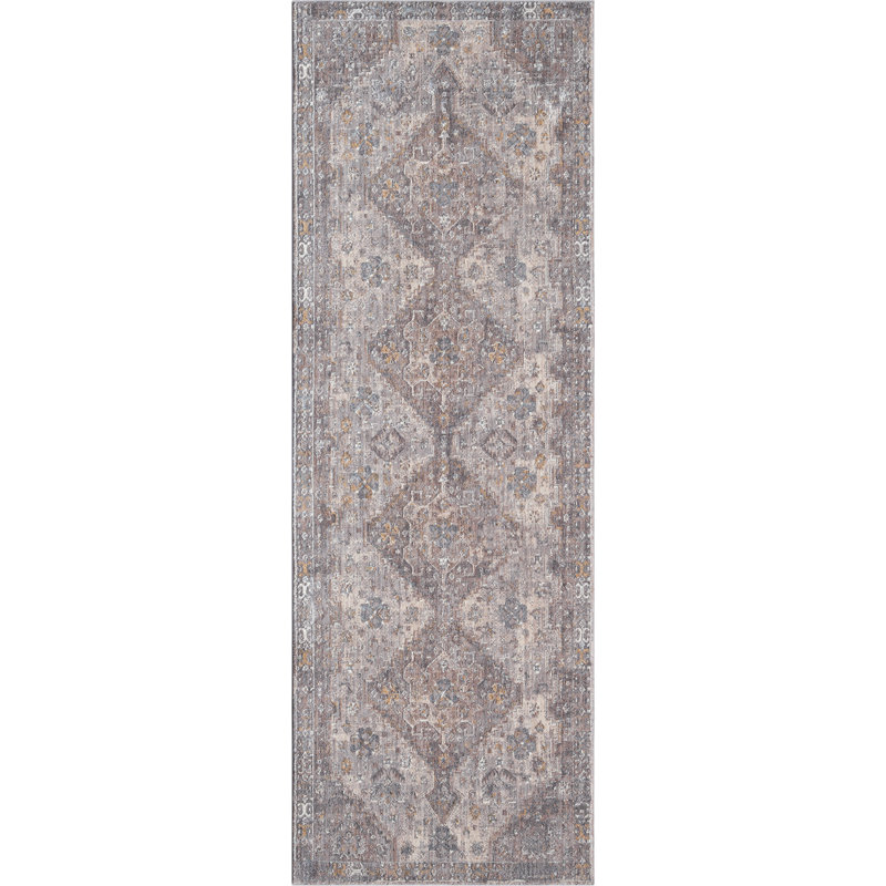 United Weavers Faran Crosswinds Grey Runner Rug 2'7" x 7'2"
