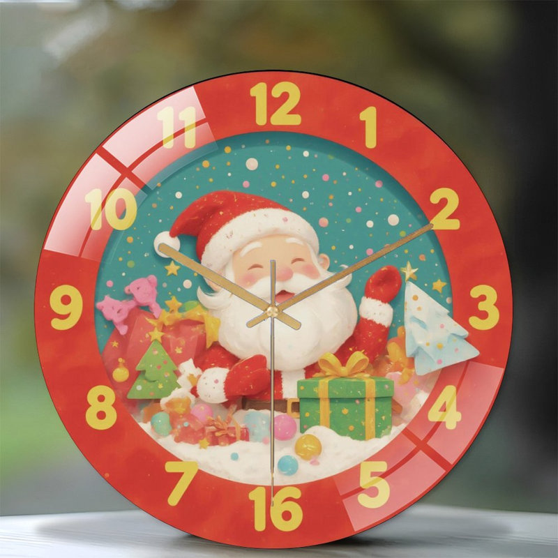Horloge murale de Noël 12 po