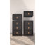 Armoire de rangement pliable 24 po avec portes magnétiques et roues verrouillables-1495422105