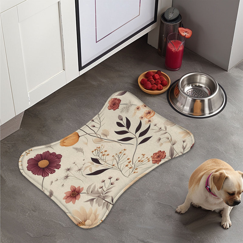 Tapis vert mauve - 1 pièce