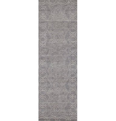 Classic Hand Knotted Geometric Area Rug