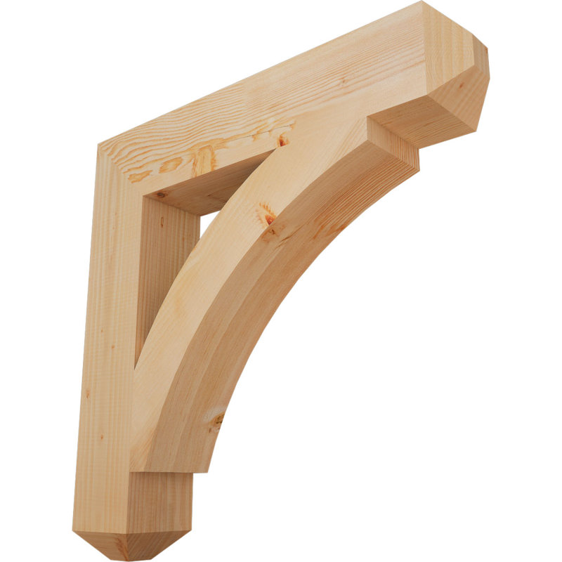 Thorton Craftsman Bracket, Douglas Fir (Smooth), 32" H x 6" W x 32" D