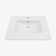 30.2"X18.5" White Rectangular Single Vanity Top With 1 Faucet Hole And Overflow(Sink Only)