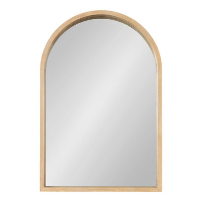 Skyeler Modern Wood Arched Accent Mirror