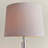 Folds 51.5Cm Silver Table Lamp Set