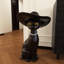 Décoration de luxe et frugale en forme de chat noir chanceux