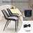 Dining Chair Set of 4 Soft Velvet Upholstered Kitchen Chairs with Metal Legs-1063796936