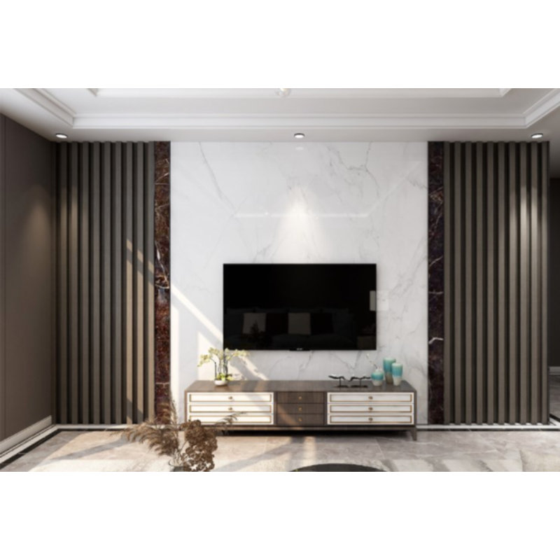237.5cm x 15.24cm Wooden Shiplap Decorative Panels, Dark Chestnut