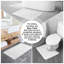 Luxury Zero Twist Bath Mat Set 2 Piece Plush Microfiber Bathroom Rug & Pedestal Mat Non Slip Absorbent Washable-809841225