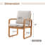 Chaise de patio avec coussins (ensemble de 4)