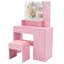 Coiffeuse rose