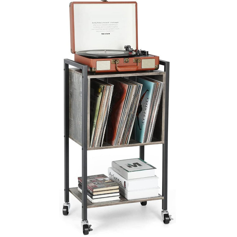 31.69'' H Media Shelves, Gray