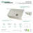 Kingston Brass Arcticstone 33-Inch Solid Surface White Stone Apron-Front Single Bowl Farmhouse Kitchen Sink