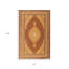 Tapis rouge et beige 6 pi