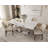 Venilale Marble Top Metal Base Dining Table