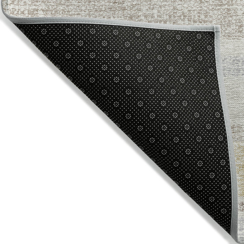 Tapis ivoire Xhevrie intérieur / extérieur lavable à la machine, Rectangle 10 pi x 14 pi