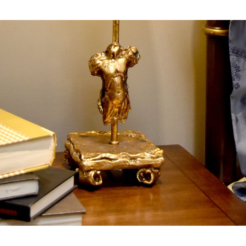 Fragment 40" Table Lamp, Aged Gold