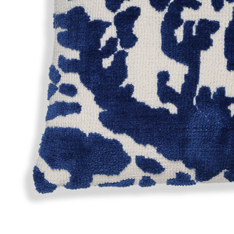 Oreiller carré capitonné 26 po Coast Royal, Bleu