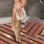 Tapis de douche réversible en teck et bois Mccollom
