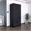 Taly Armoire with Double Doors, 2 Drawers, and Hanging Rod for Organized Storage and Modern Design
