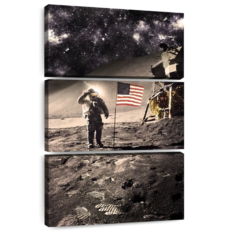 Lelar Moon Landing, 38" H x 24" W