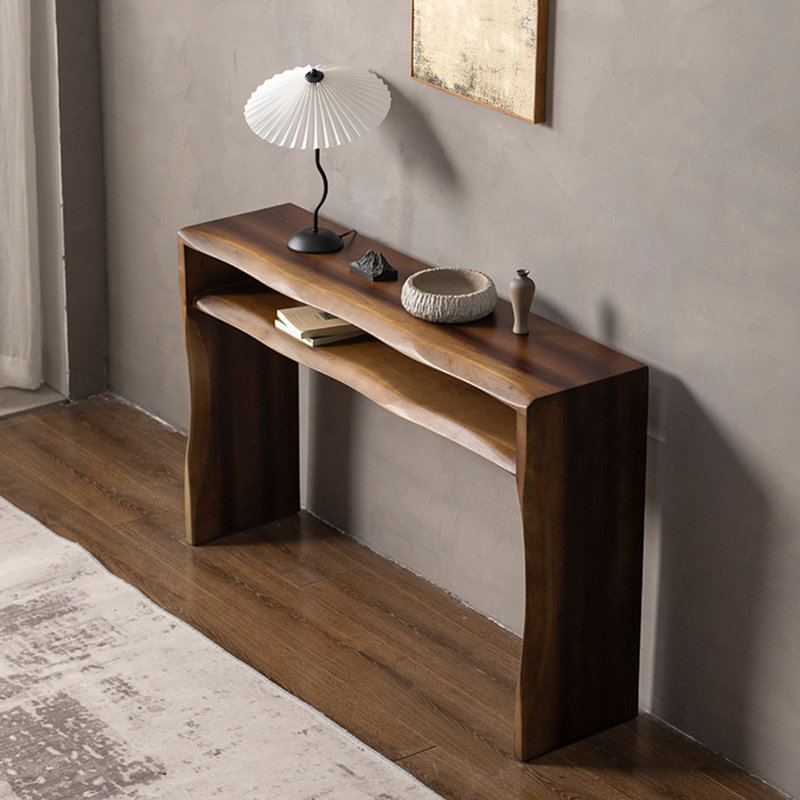 Console en bois massif de style moderne, H 29,5 po x l 47,2 po x P 11,8 po