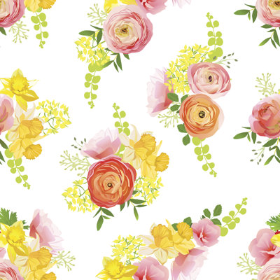 Bouquet Of Rose - Wrapped Canvas Print