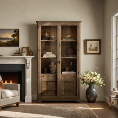 American Retro Light Luxury Style Bookcase