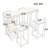 Bar Table And Chair 5 Piece Set, Frame, Multi-Layer Tabletop, Chair Cushion And Backrest Made Of Sponge, Table With Storage Function-832969982
