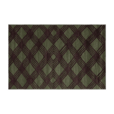 Tapis brun intérieur et extérieur Trellis
