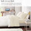 Drap toutes saisons confortable pour grand lit - mélange de coton absorbant tricoté hiver chaud-119106320-119106321
