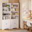 Bibliothèque standard H 70,8 "x l 23,6" avec 4 tablettes et 2 portes - pour le bureau à domicile et le salon-395813408