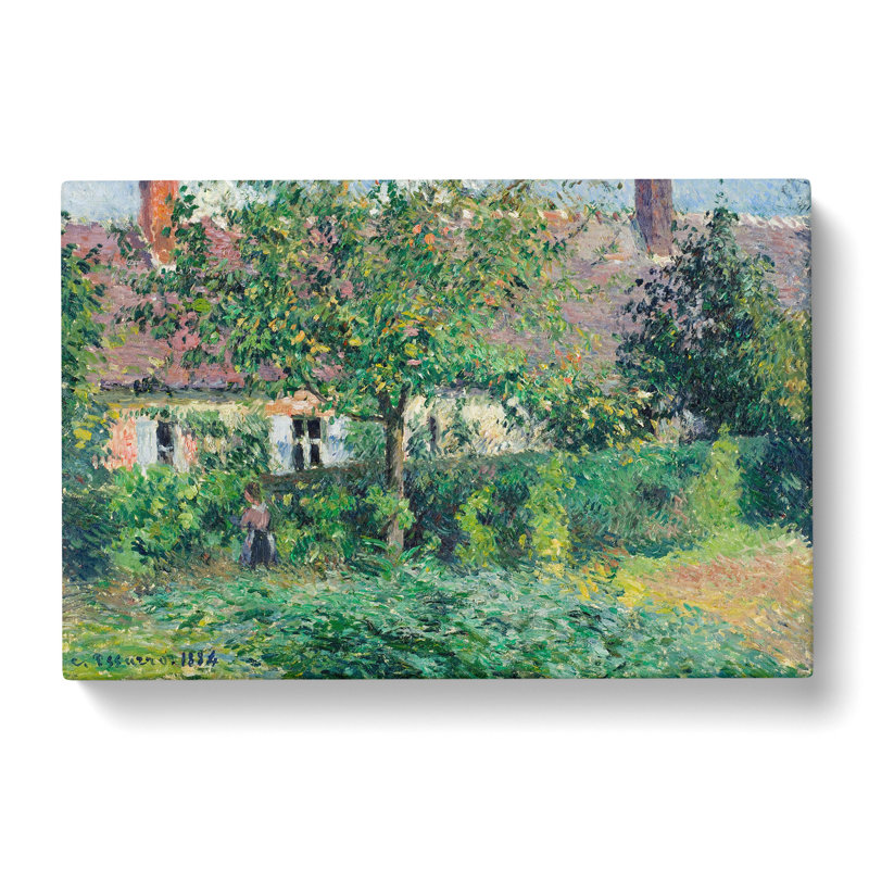 The Peasant House by Camille Pissarro - Wrapped Canvas Painting, 40cm H x 60cm W x 3cm D