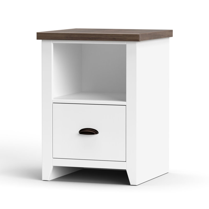 Classeur nautique 22 po, patiné, blanc délavé, peuplier massif, bureau, mobilier de bureau, utilisation côtière sans assemblage, Jasmine blanc délavé, bois massif, meubles
