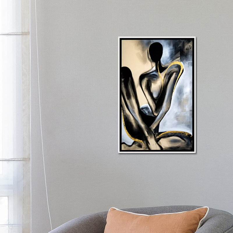 Le bon équilibre par chance Watt-reproduction d’art, H 26 po x l 18 po x 1,5 po, White Framed, Pas de tapis