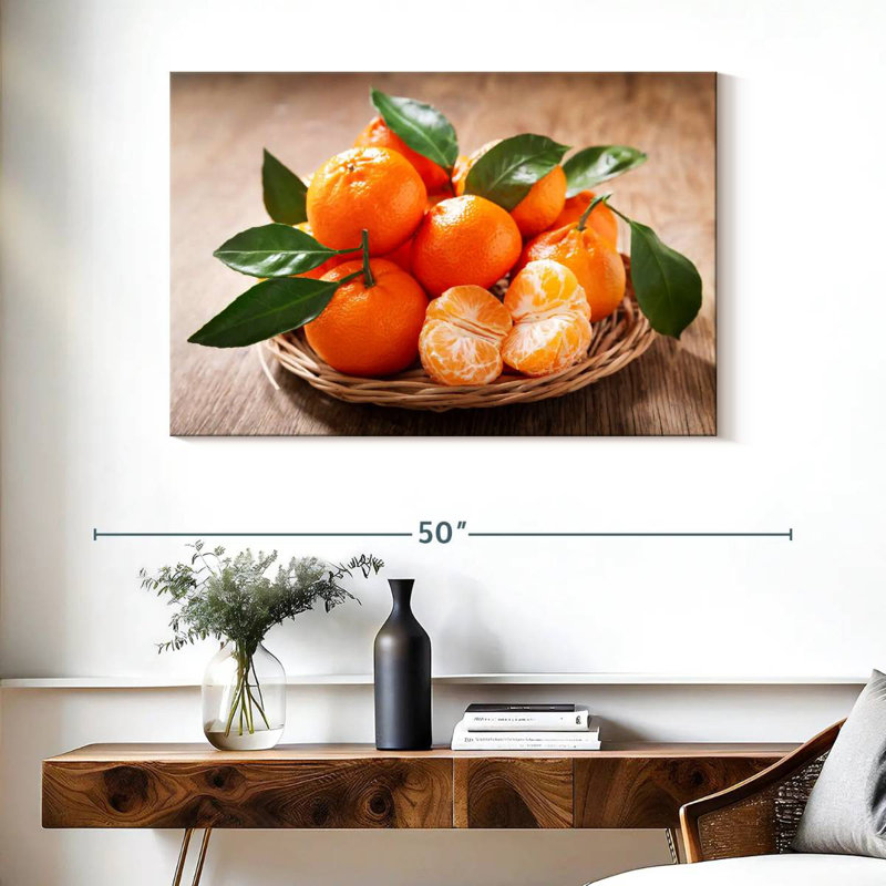 Yarlin Served Mandarin Oranges, 26" H x 39" W