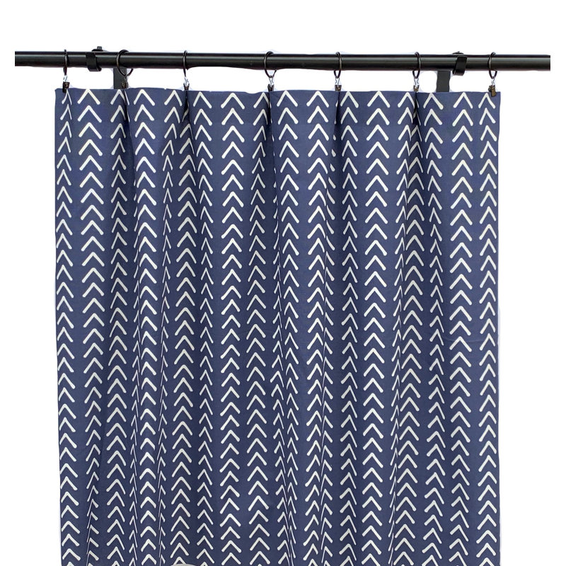 Rideaux bohème indigo bleu marine, L 50 po x L 120 po