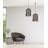 Kara Black Powder Pendant Light