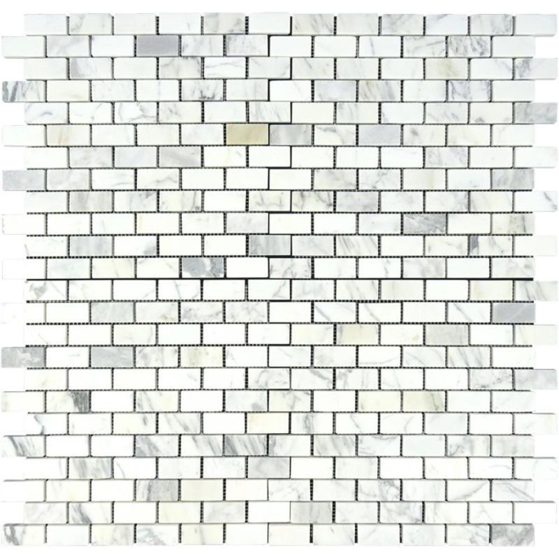 1 in. x 2 in. Stone Tile, Polished Calacatta Gold