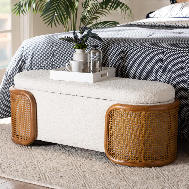 Carmyn Polyester Blend Upholstered Storage Bench