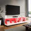 140×35×30cm TV cabinet,RGB LED light strip,Stand for TVs up to 55"-557511852